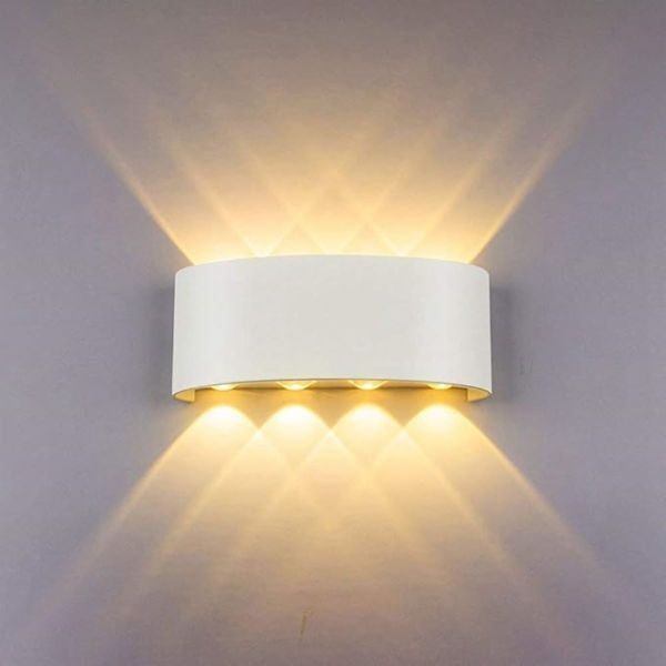 Світильник фасадний X-промінь білий 9606 | LED 8W 3000K | ELIGAR