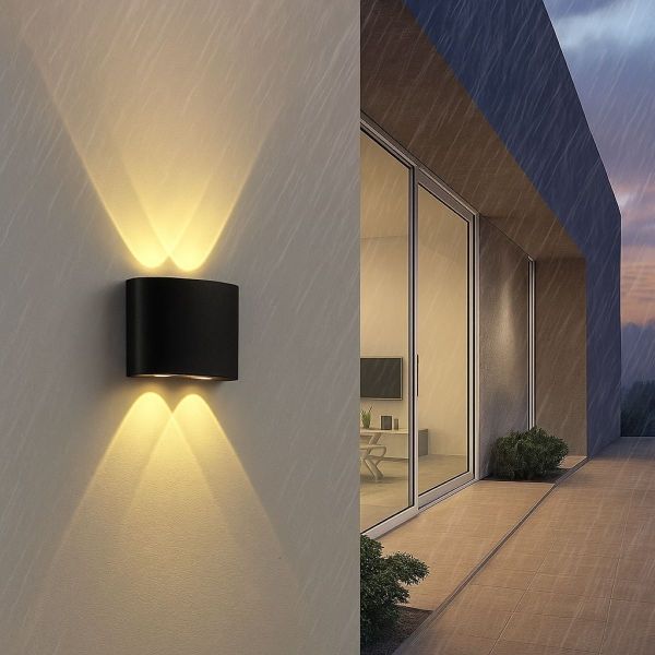 Світильник фасадний двопроменевий 9604 | LED 4W 3000K | ELIGAR