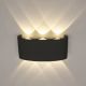 Сучасний настінний світильник чорного кольору з LED підсвіткою.