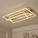 Стельова LED люстра трансформер з регульованими прямокутниками золота ELIGAR
