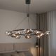 Підвісна люстра з графітовими скляними плафонами 2793/10 GR
